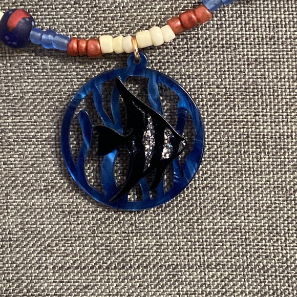 Angel Fish Beaded Necklace - Picture 2 of 5